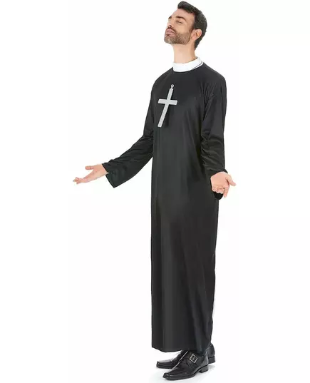 Déguisement prêtre homme, Taille: Small, image 3