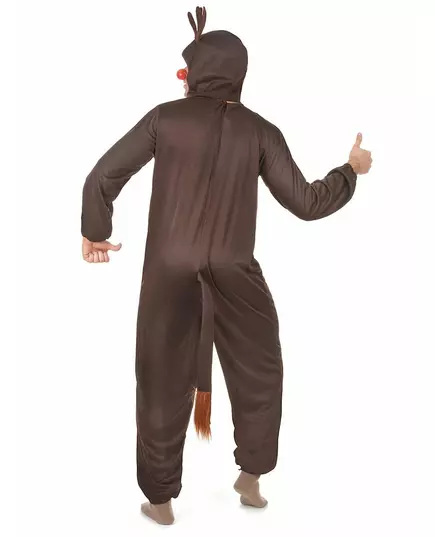 Déguisement marron renne adulte Noël, Taille: Medium, image 3