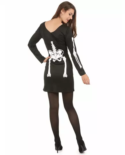 Halloween skeletkostuum voor vrouwen, Maat: Large, image 3