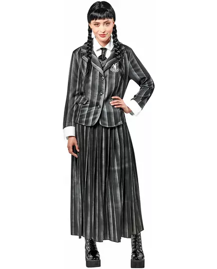 Schooluniform kostuum Wednesday Addams™ voor vrouwen, Maat: Medium, image 2