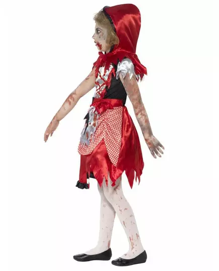 Déguisement zombie chaperon rouge fille, Taille: 7–9 ans (130/143 cm), image 3