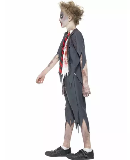 Verkleedkostuum Zombie scholier voor jongens Halloween outfit, Maat: 13–15 jaar, image 3
