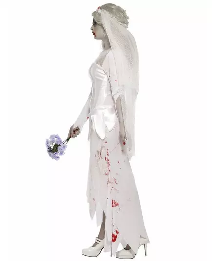 Déguisement zombie mariée femme Halloween, Taille: Large, image 3