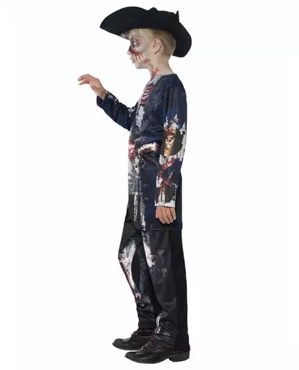 Rottende zombie piraten kostuum voor jongens, Maat: 10–12 jaar (145/158 cm), image 3