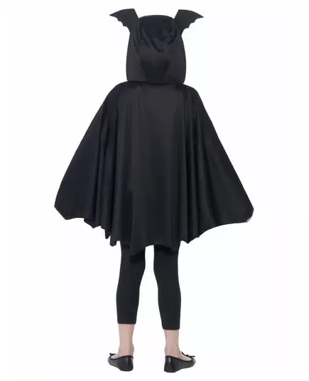 Zwarte vleermuis poncho voor kinderen, Maat: 10–12 jaar (145/158 cm), image 3