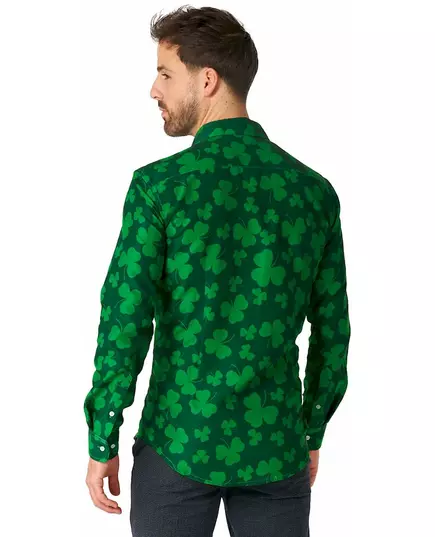 Saint Patrick Suitmeister™ herenoverhemd met klavertjes, Maat: Medium (EU 48–50), image 3