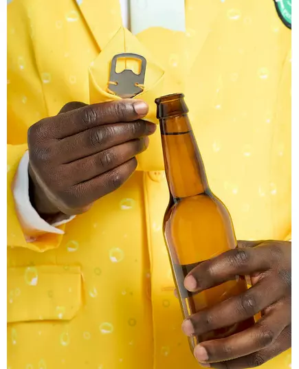 Costume Mr Bière jaune Suitmeisters™ adulte, Taille: Large (EU 52–54), image 3