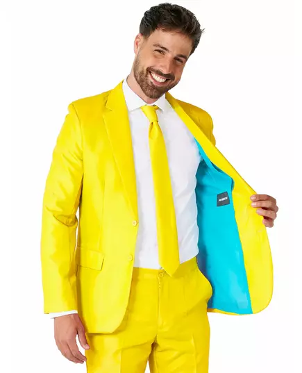 Mr. Solid geel Suitmeister™ kostuum voor mannen, Maat: XX-Large (EU 60–62), image 3
