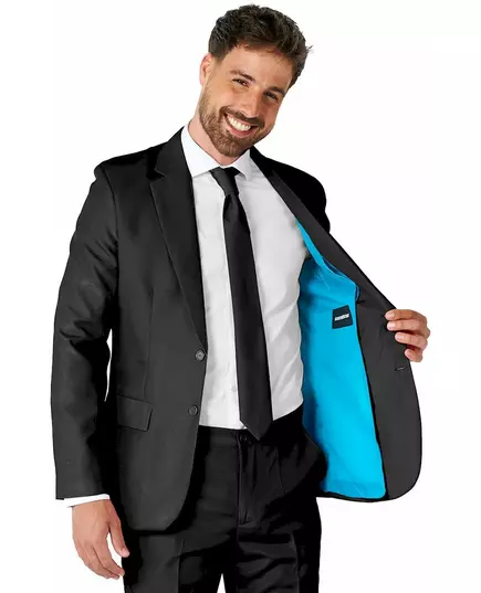 Mr. Solid zwart Suitmeister™ kostuum voor mannen, Maat: Medium (EU 48–50), image 3