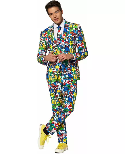 Costume Mr. Super Mario™ adulte Opposuits™, Taille: Large/X-Large (EU 56), image 3