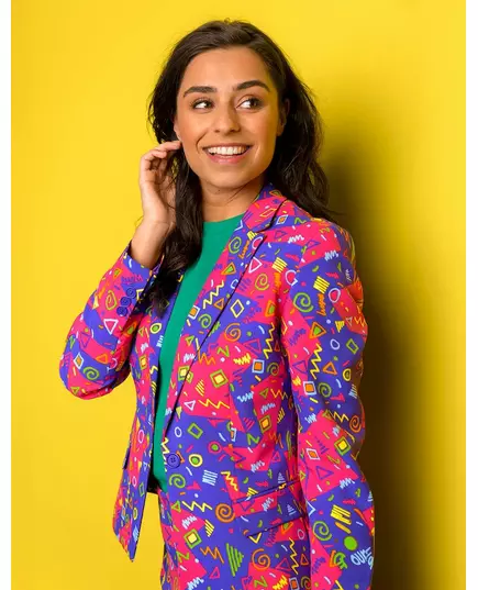 Kleurrijk jaren 90 Mrs. Symbol Opposuits™ kostuum voor vrouwen, Maat: Large, image 3
