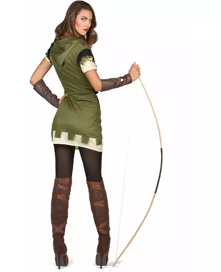Déguisement archer vert des bois femme, Taille: Medium, image 3