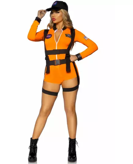Astronauten kostuum met sexy korte jumpsuit voor vrouwen, Maat: Small (36–38), image 3