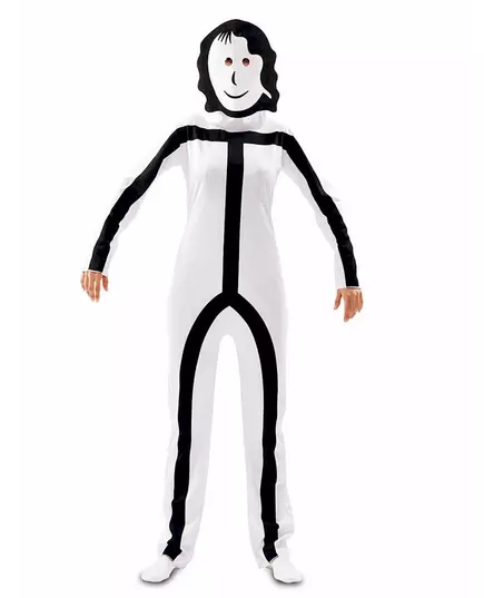 Déguisement avec masques Stickman adulte, Taille: Medium/Large (52), image 3