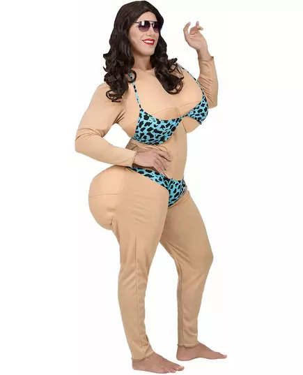 Vermomming strandbimbo voor volwassenen, Maat: X-Large, image 3