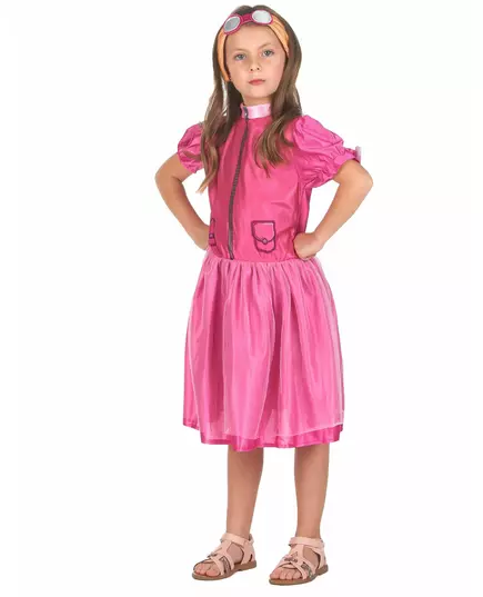 Déguisement chien aviateur rose fille, Taille: 7–9 ans (120–130 cm), image 3