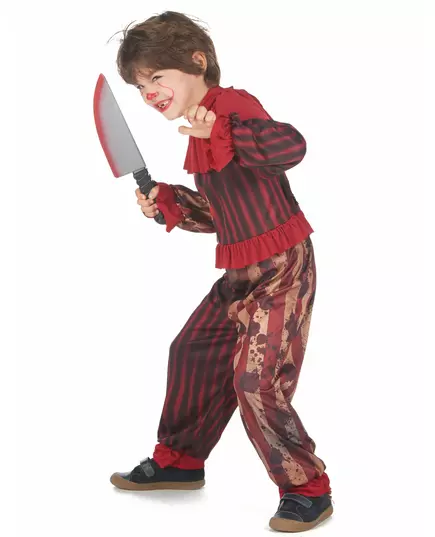 Costume de clown terrifiant rouge pour garçons, Taille: 7–9 ans (120–130 cm), image 3