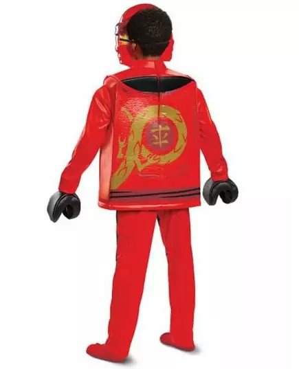 Deluxe Kai Ninjago® LEGACY kostuum - LEGO™ kind, Maat: 7–8 jaar (124–136 cm), image 3