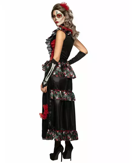 Dia de los Muertos elegant kostuum voor vrouwen, Maat: Medium/Large (40/42), image 3