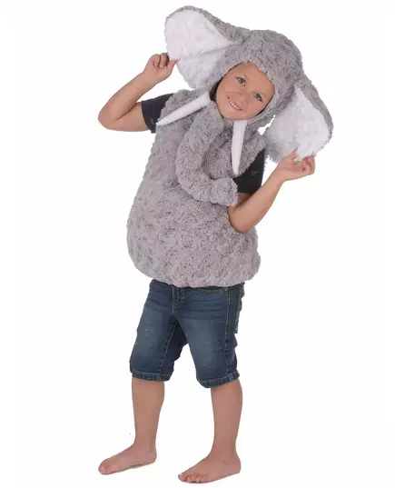 Grijze olifant kostuum voor kinderen, Maat: 3–4 jaar (98–104cm), image 3