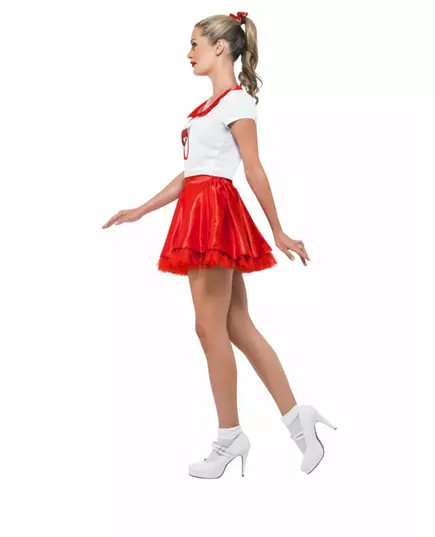 Grease™ cheerleader kostuum voor vrouwen, Maat: Medium, image 3