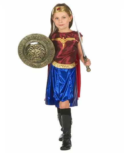 Déguisement guerrière amazone fille, Taille: 4–6 ans (110–120 cm), image 3