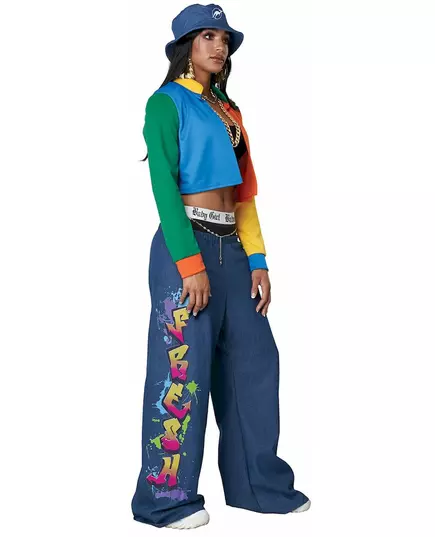 Jaren 90 hip hop kostuum voor vrouwen, Maat: Medium (40/42), image 3