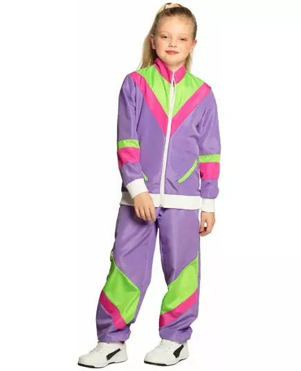 Retro trainingspak voor kinderen, Maat: 7–9 jaar (122–134 cm), image 3