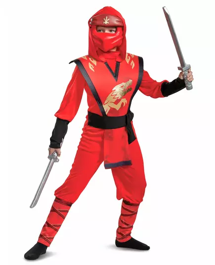 Kostuum LEGACY deluxe Kai Ninjago® - LEGO™ kinderen, Maat: 7–8 jaar (124–136 cm), image 3