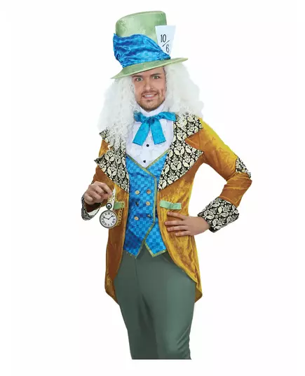 Luxe excentrische hoedenmaker kostuum voor mannen, Maat: L, image 3