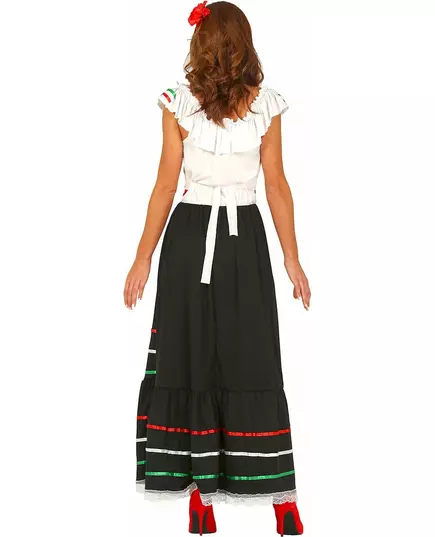 Lang Mexicaans kostuum voor dames, Maat: X-Large (44–46), image 3
