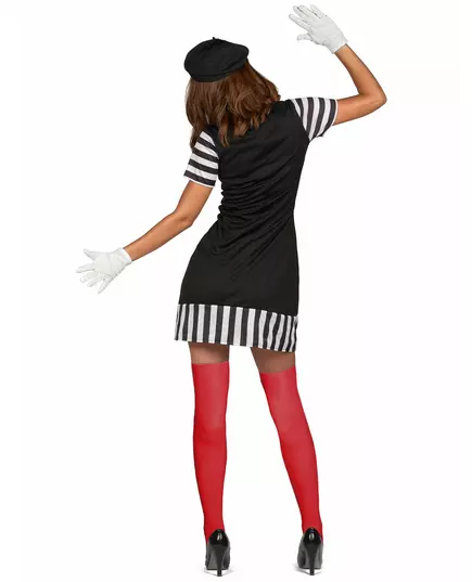 Déguisement mime femme, Taille: X-Large, image 3