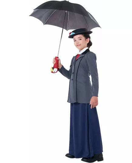 Luxe Engelse nanny vermomming voor meisjes, Maat: 8–10 jaar (140 cm), image 3
