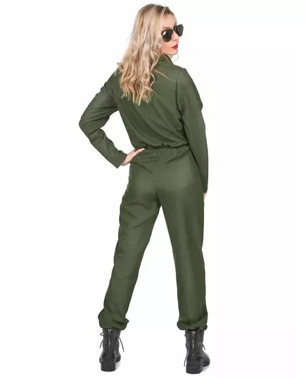 Vliegtuig piloot kostuum voor vrouwen, Maat: Medium, image 3