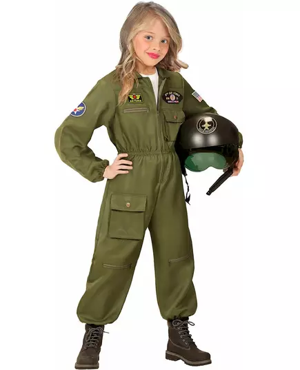 Déguisement pilote de combat garçon, Taille: 14–16 ans (164 cm), image 3