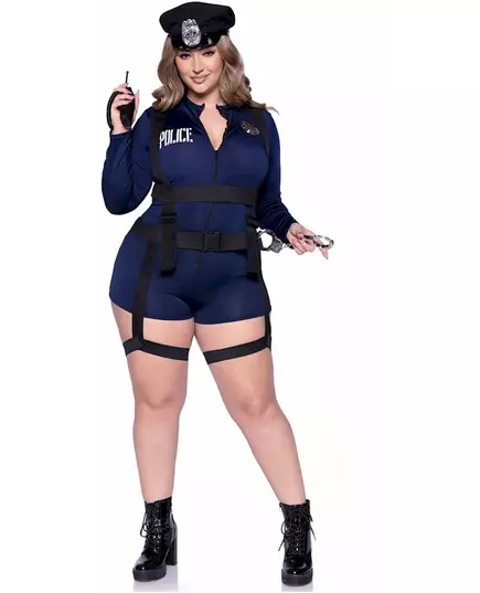 Déguisement policière sexy deluxe grande taille femme, Taille: XXX-Large/XXXX-Large (54–58), image 3