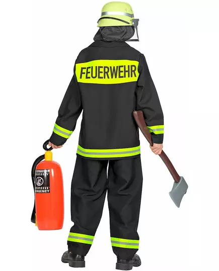 Duitse brandweerman vermomming voor kinderen, Maat: 5–7 jaar (128 cm), image 3