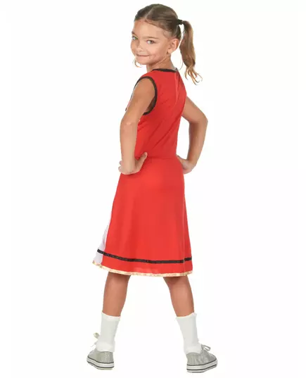 Déguisement pompom girl USA rouge fille, Taille: 3–4 ans (92–104 cm), image 3