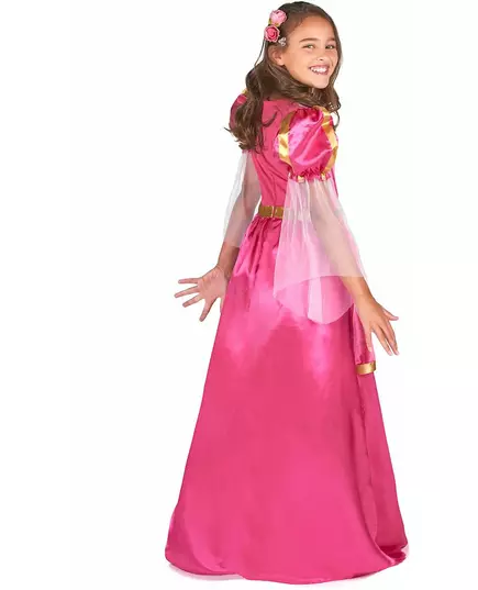 Déguisement princesse médiévale rose fille, Taille: 4–6 ans (110–120 cm), image 3