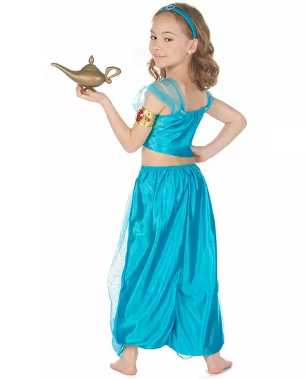Déguisement princesse orientale bleue fille, Taille: 7–9 ans (120–130 cm), image 3