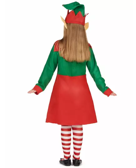 Kerstelf kostuum voor meisjes, Maat: 7–9 jaar (M), image 3