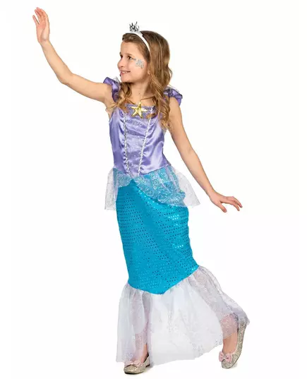 Déguisement sirène fille, Taille: 10–12 ans (130–140 cm), image 3