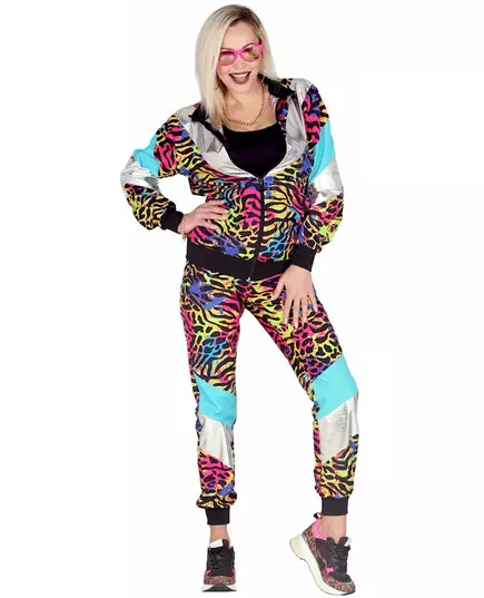 Déguisement survêtement imprimé animal multicolore adulte, Taille: Medium, image 3