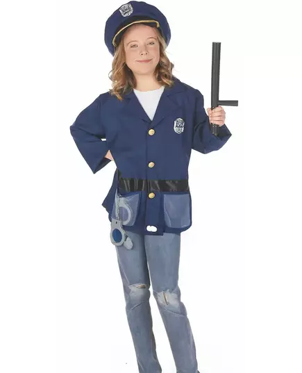 Déguisement avec accessoires policier enfant, Taille: 3–4 ans (92–104 cm), image 3