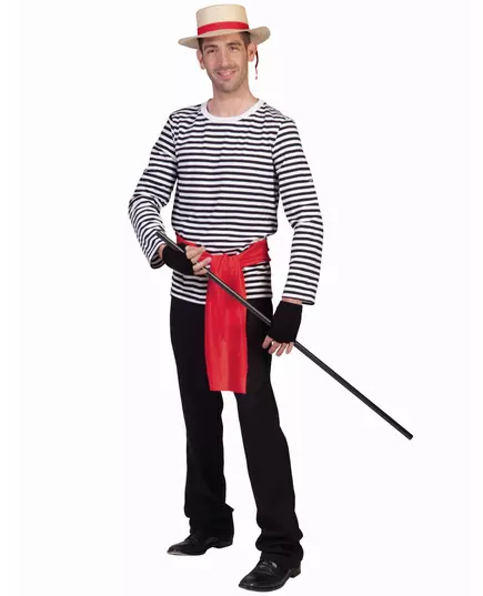 T-shirt à manches longues mime adulte, Taille: M, image 3