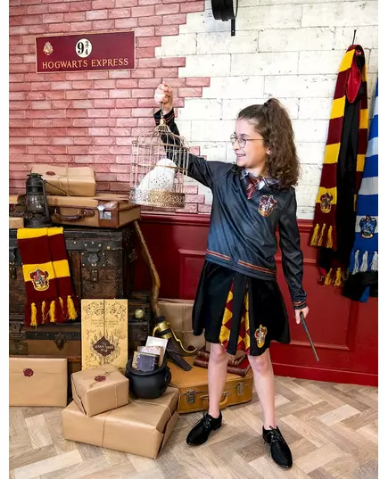 Top met rok Griffoendor Harry Potter™ meisje, Maat: 7–8 jaar (122 tot 128 cm), image 3