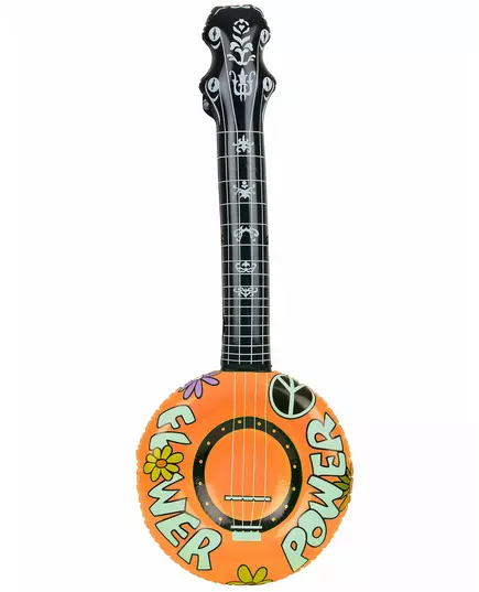 Banjo gonflable hippie orange, Couleur: Rose, image 4