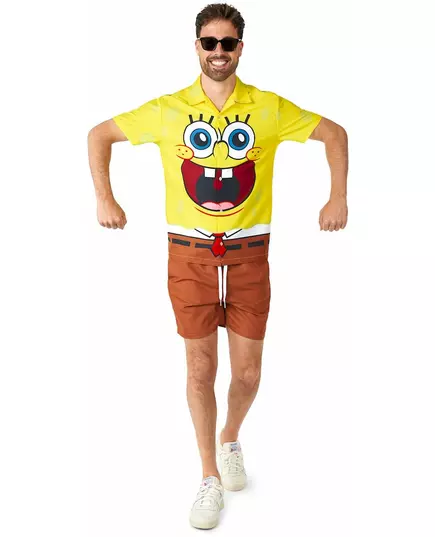 Costume d'été Bob l'Eponge adulte Suitmeister™, Taille: Medium (EU 48–50), image 4