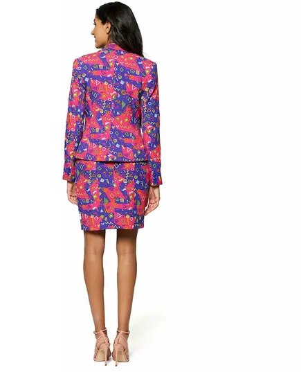 Kleurrijk jaren 90 Mrs. Symbol Opposuits™ kostuum voor vrouwen, Maat: Large, image 4