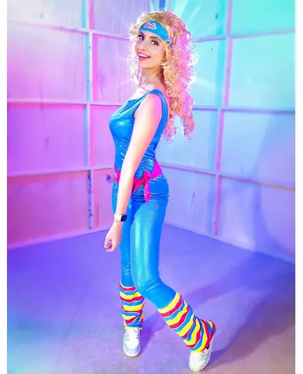 Barbie™ aerobic vermomming voor vrouwen, Maat: Medium, image 3